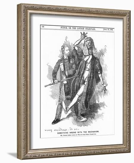 Something Wrong with the Mechanism, 1883-Edward Linley Sambourne-Framed Giclee Print