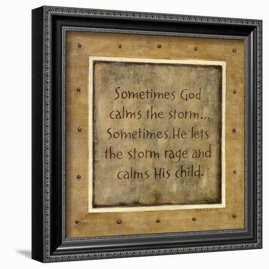 Sometimes God Calms-Karen Tribett-Framed Art Print