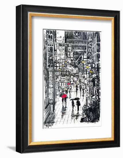 Somewhere in Japan-Loui Jover-Framed Art Print