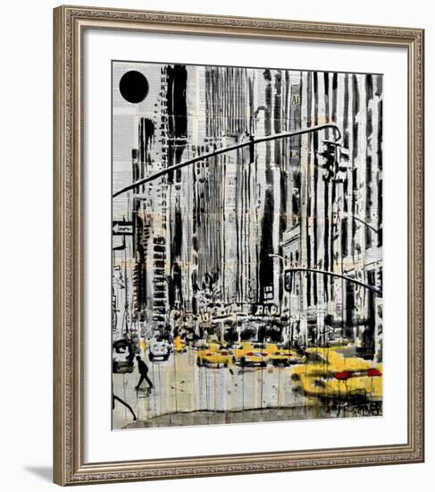 Somewhere in New York City-Loui Jover-Framed Art Print