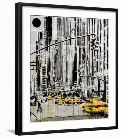 Somewhere in New York City-Loui Jover-Framed Art Print