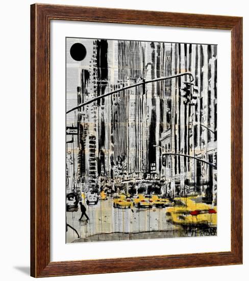 Somewhere in New York City-Loui Jover-Framed Art Print