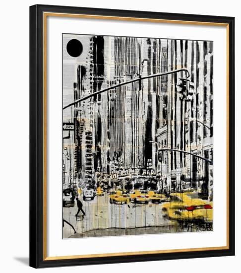 Somewhere in New York City-Loui Jover-Framed Art Print