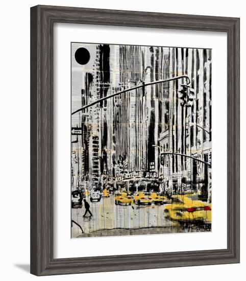 Somewhere in New York City-Loui Jover-Framed Art Print