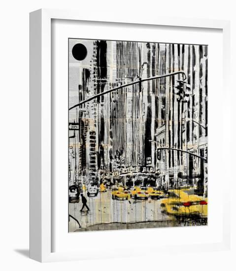 Somewhere in New York City-Loui Jover-Framed Art Print