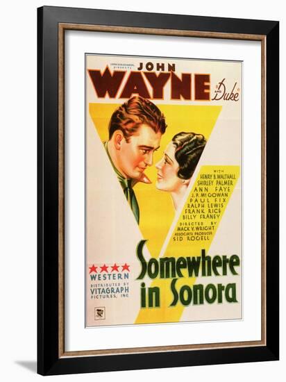 Somewhere in Sonora, 1933-null-Framed Art Print