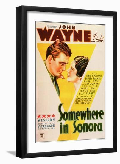 Somewhere in Sonora, 1933-null-Framed Art Print