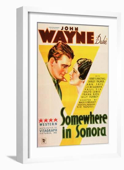 Somewhere in Sonora, 1933-null-Framed Art Print