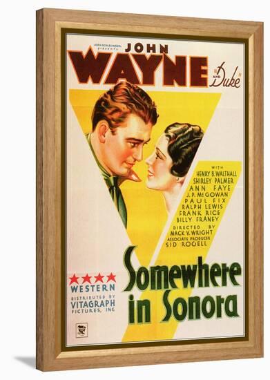 Somewhere in Sonora, 1933-null-Framed Stretched Canvas