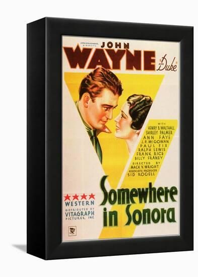 Somewhere in Sonora, 1933-null-Framed Stretched Canvas