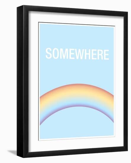 Somewhere is Over the Rainbow-null-Framed Art Print