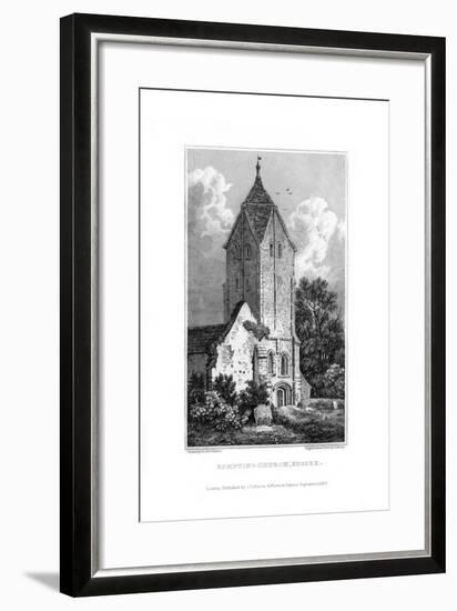 Sompting Church, Sussex, 1829-J Shury-Framed Giclee Print