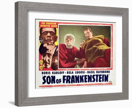 Son of Frankenstein, Bela Lugosi, Boris Karloff, 1939-null-Framed Art Print