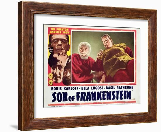 Son of Frankenstein, Bela Lugosi, Boris Karloff, 1939-null-Framed Art Print