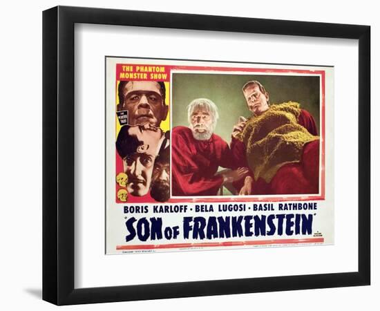 Son of Frankenstein, Bela Lugosi, Boris Karloff, 1939-null-Framed Premium Giclee Print