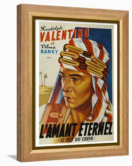 Son of the Sheik "L'Amant Eternel"-null-Framed Stretched Canvas