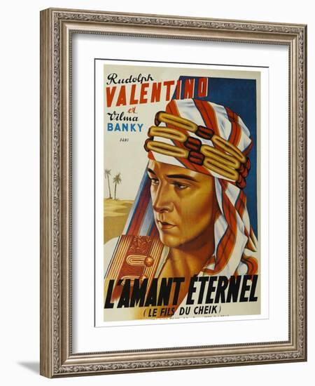 Son of the Sheik "L'Amant Eternel"-null-Framed Art Print