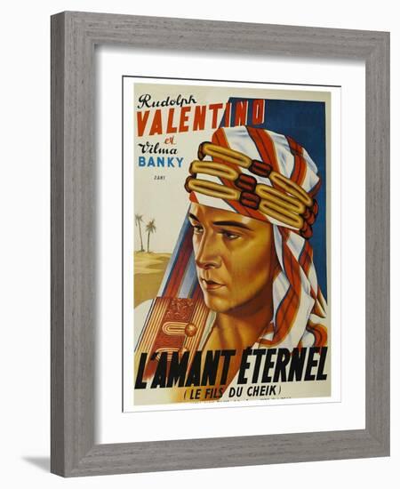 Son of the Sheik "L'Amant Eternel"-null-Framed Art Print