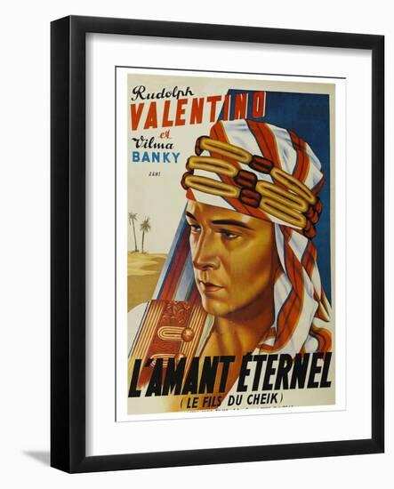 Son of the Sheik "L'Amant Eternel"-null-Framed Art Print