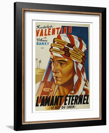 Son of the Sheik "L'Amant Eternel"-null-Framed Art Print