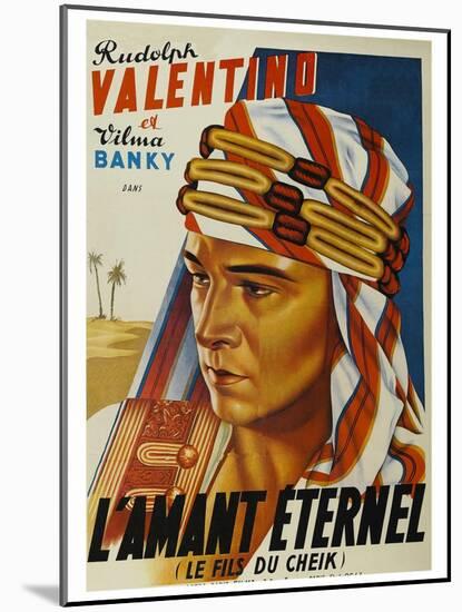 Son of the Sheik "L'Amant Eternel"-null-Mounted Art Print