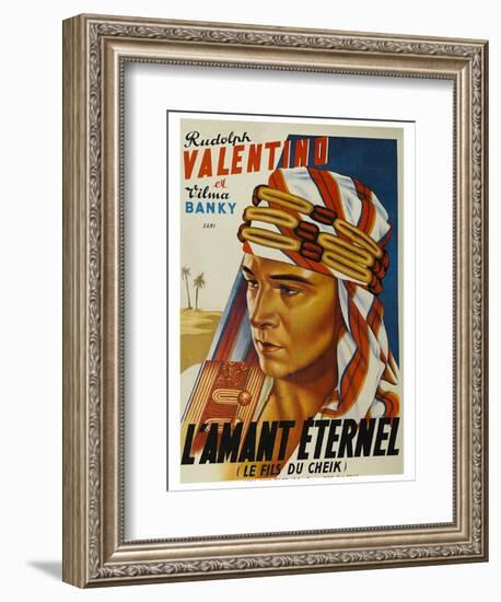 Son of the Sheik "L'Amant Eternel"--Framed Art Print