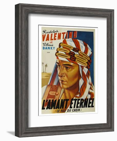 Son of the Sheik "L'Amant Eternel"--Framed Art Print