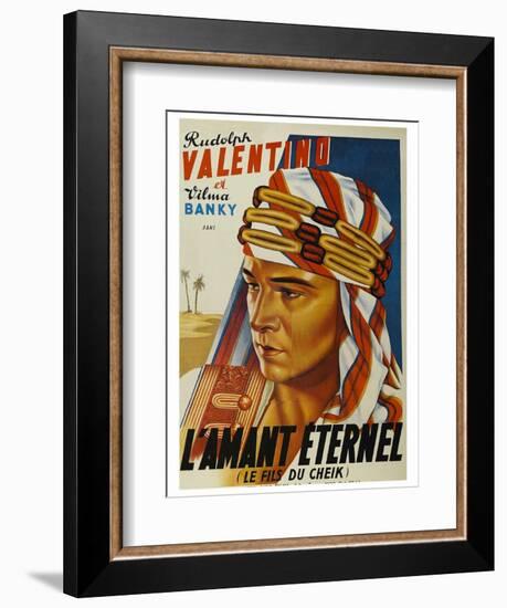 Son of the Sheik "L'Amant Eternel"-null-Framed Art Print