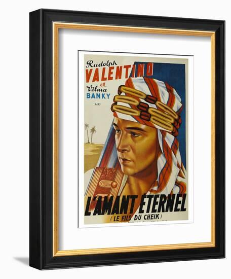 Son of the Sheik "L'Amant Eternel"-null-Framed Art Print