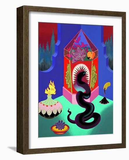 Sonata, 2021 (Acrylic on Panel)-Tsz Kam-Framed Giclee Print