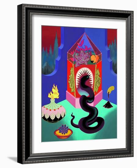 Sonata, 2021 (Acrylic on Panel)-Tsz Kam-Framed Giclee Print