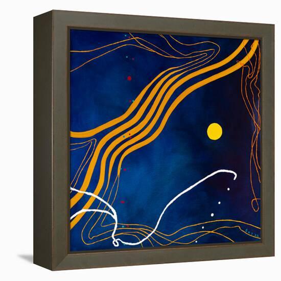 Sonata under the moonlight-Hyunah Kim-Framed Stretched Canvas