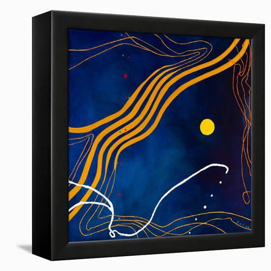 Sonata under the moonlight-Hyunah Kim-Framed Stretched Canvas