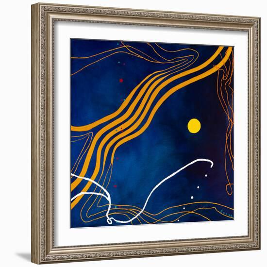Sonata under the moonlight-Hyunah Kim-Framed Art Print