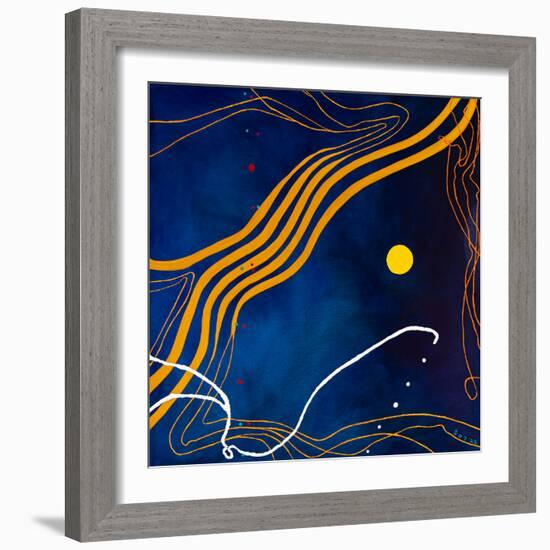 Sonata under the moonlight-Hyunah Kim-Framed Art Print