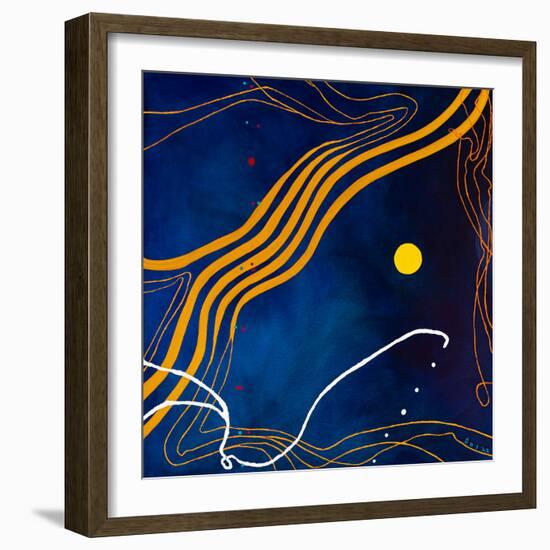 Sonata under the moonlight-Hyunah Kim-Framed Art Print