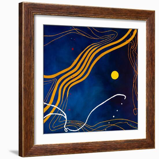 Sonata under the moonlight-Hyunah Kim-Framed Art Print