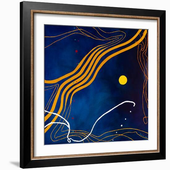 Sonata under the moonlight-Hyunah Kim-Framed Art Print