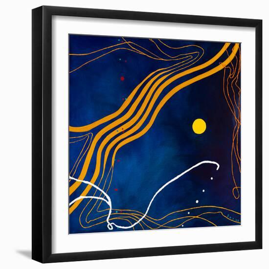 Sonata under the moonlight-Hyunah Kim-Framed Art Print