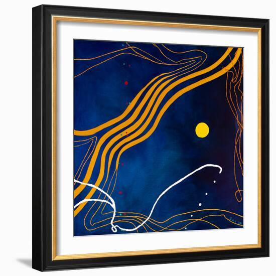 Sonata under the moonlight-Hyunah Kim-Framed Art Print