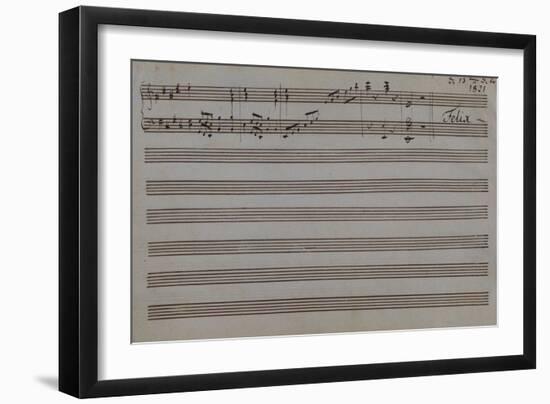 Sonatina for Pianoforte in E Major-Félix Mendelssohn-Bartholdy-Framed Giclee Print