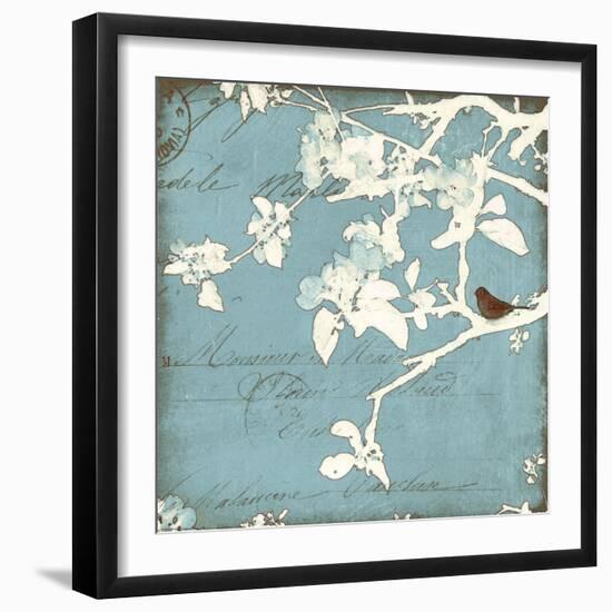 Song Birds III - Blue-Amy Melious-Framed Art Print