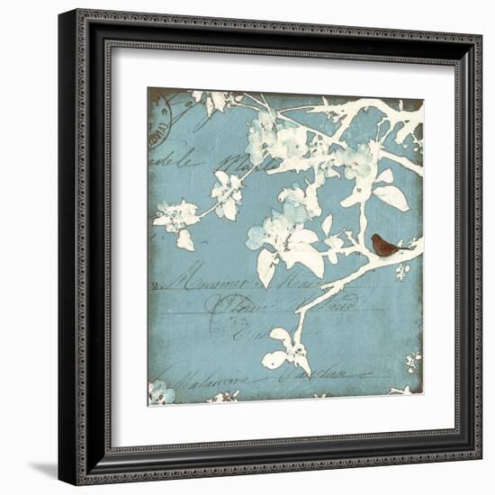 Song Birds III - Blue-Amy Melious-Framed Art Print