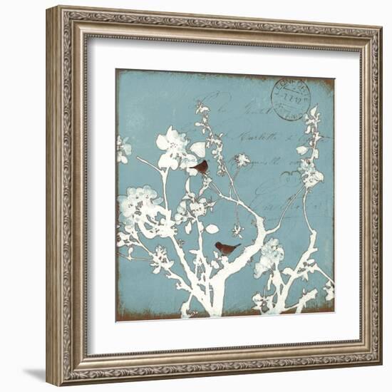 Song Birds IV - Blue-Amy Melious-Framed Art Print