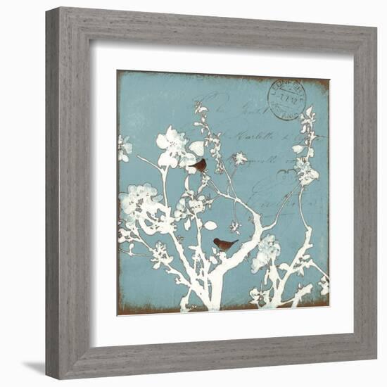 Song Birds IV - Blue-Amy Melious-Framed Art Print