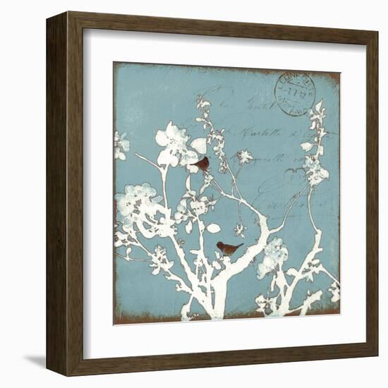 Song Birds IV - Blue-Amy Melious-Framed Art Print