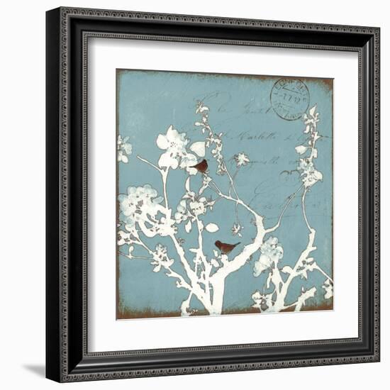 Song Birds IV - Blue-Amy Melious-Framed Art Print