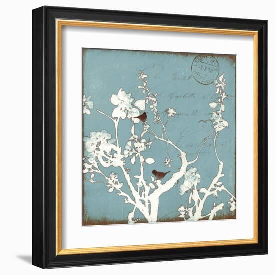 Song Birds IV - Blue-Amy Melious-Framed Art Print