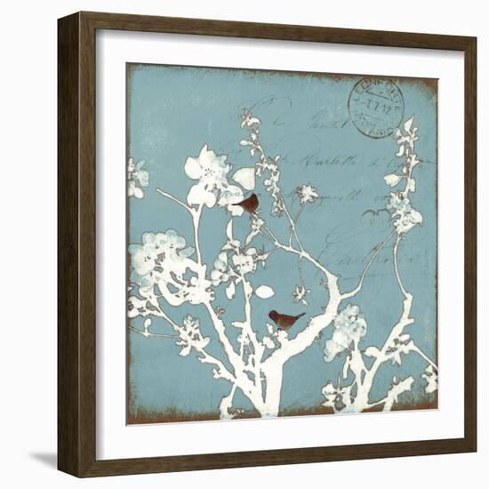 Song Birds IV - Blue-Amy Melious-Framed Art Print