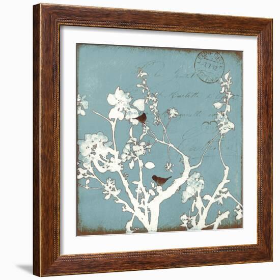 Song Birds IV - Blue-Amy Melious-Framed Art Print